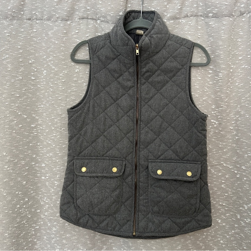 Artisan NY Gray Quilted Vest size Small